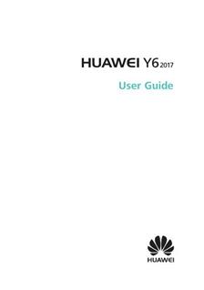 Huawei Y6 2017 manual. Tablet Instructions.